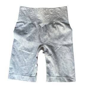 Gymshark Seamless Camo Scrunch Biker Shorts Gray Women’s S High Waist Gym